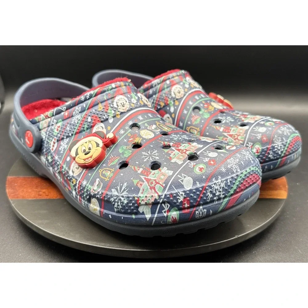 Disney Parks Mickey Christmas Holiday 2020 Crocs M9/W11 Dual Comfort 206734
